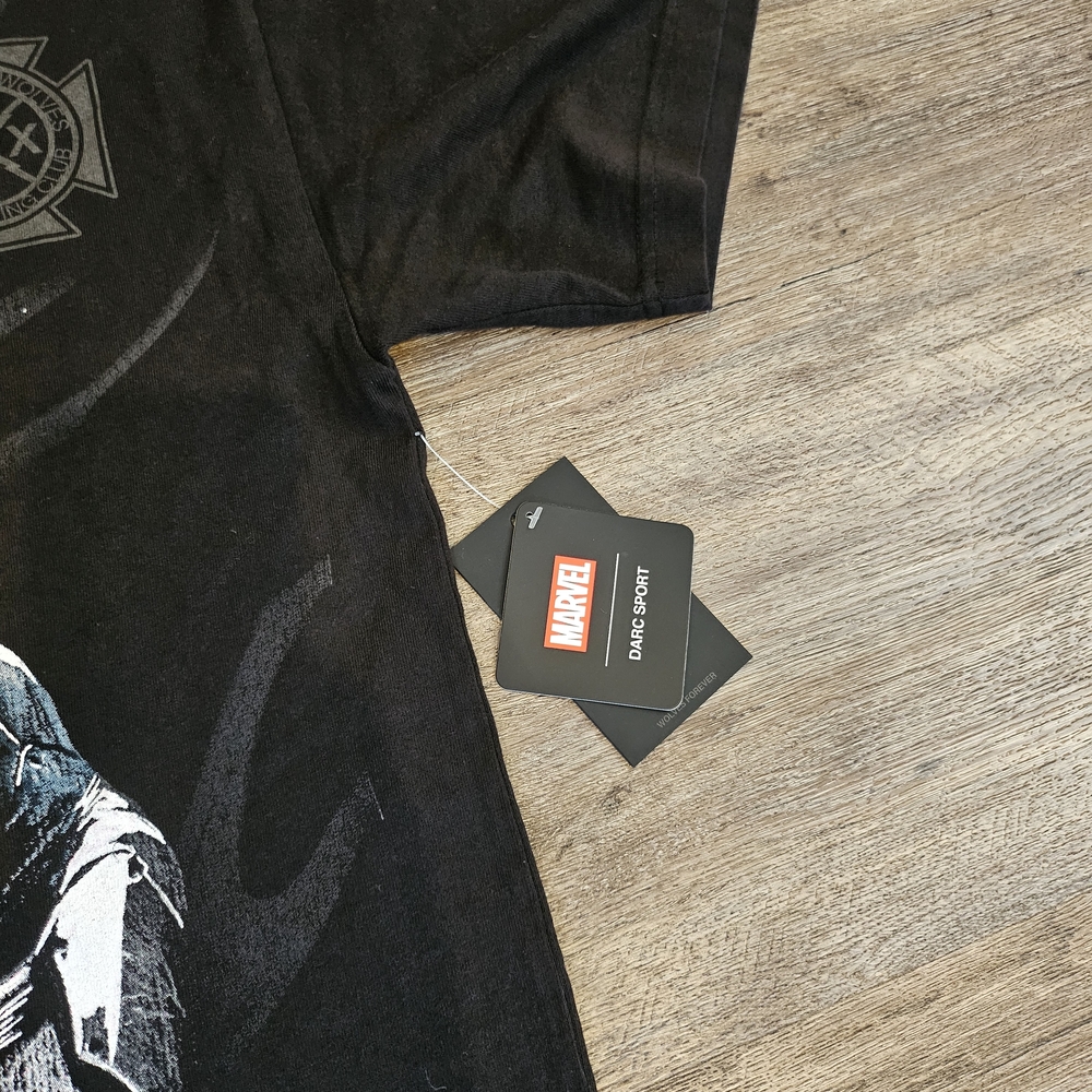 Darc Sport Punisher Grunge Mid-Length Raw Hem Tee in Black - Picture 10 of 10